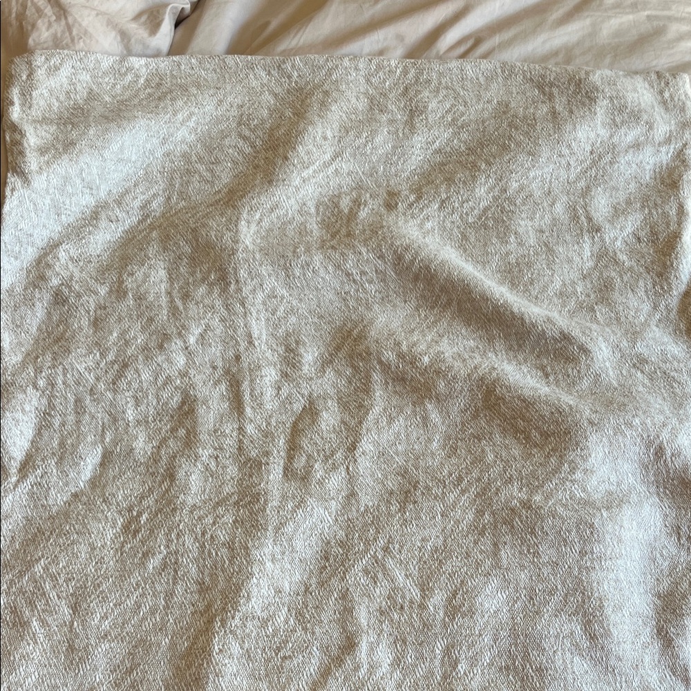 Restoration Hardware Herringbone Jacquard Single Euro Sham in Sand